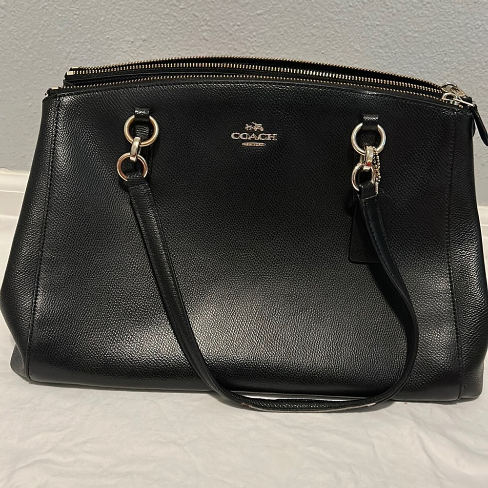 Gorgeous Black leather coach purse